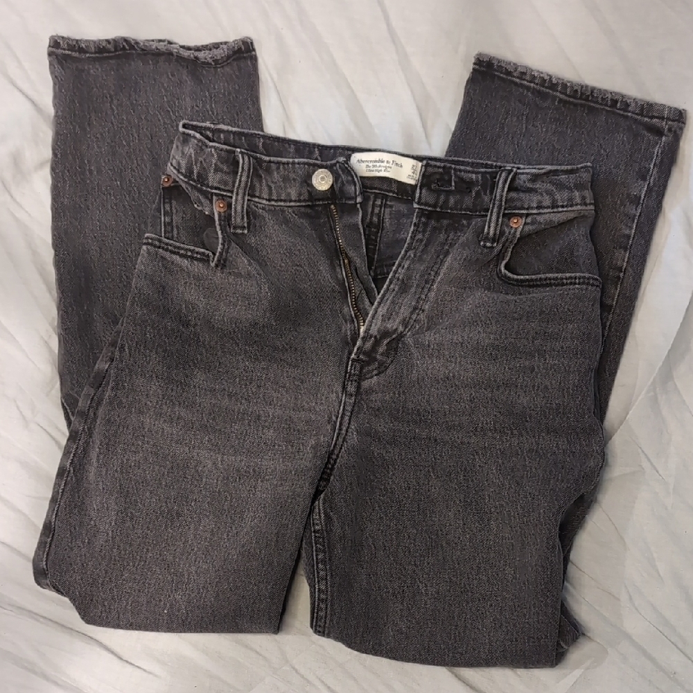 Abercrombie Black Stone Wash Denim Jeans